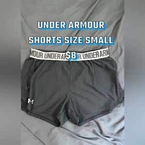 I am selling under armor athletic shorts there not very worn nothings wrong